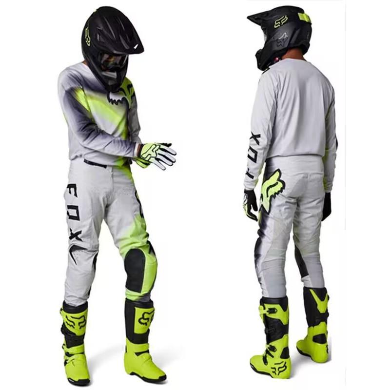 FOX Off-Road Downhill Cycling Jersey Set Breathable Quick-Dry Mountain Bike Motocross Apparel Unisex