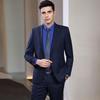 TELUOMAN 50% Wool Sapphire Blue Business Attire
