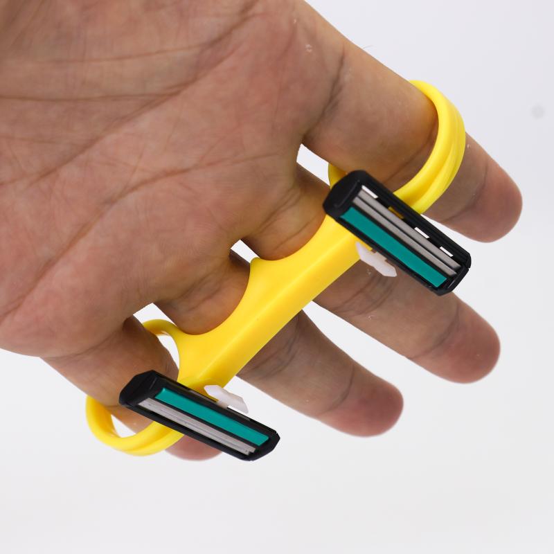 Sphärischer Doppelkopf Schneller Kahlhaarschneider Herren Bequemer Manueller Kahlhaarschneider zur Haarentfernung Mehrzweckrasierer