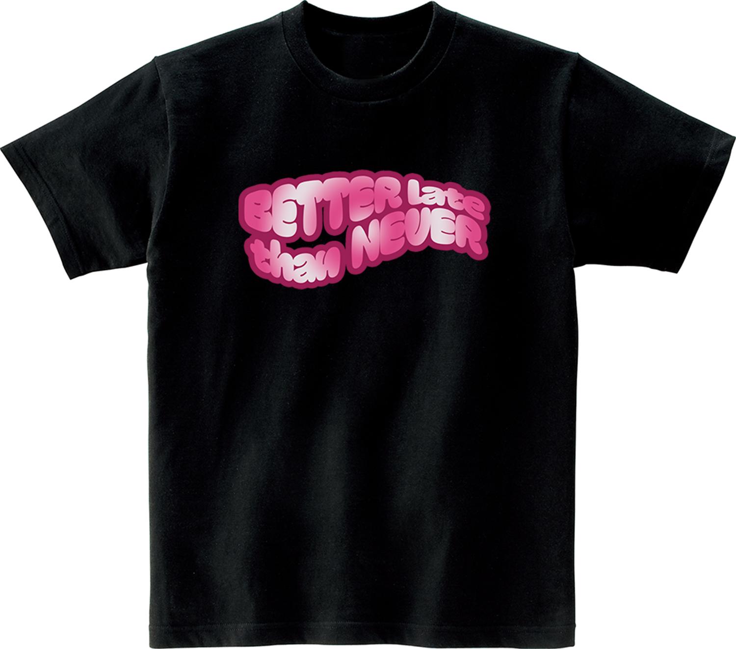 Awesome Us (23Ss) Better Late Than Never Short Sleeve T-Shirt Black L/Free