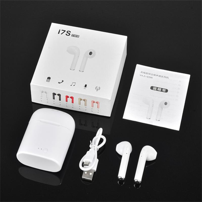 I7 Mini Wireless Bluetooth-compatible Earphone Noise Reduction Stereo Audio Transmission