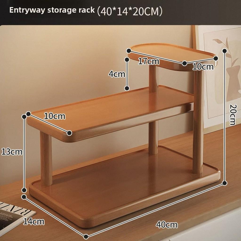 Urban Minimalist 3layer Wooden Makeup Organizer For Desktop And Jewelry Storage 40cm
