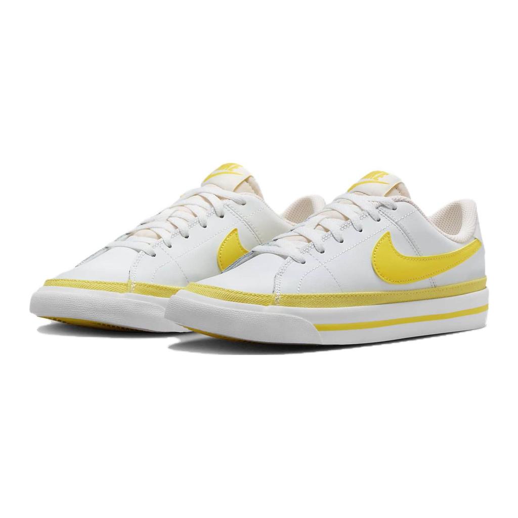 Nike Court Legacy GS Opti Yellow Kids Sneakers White Summit-White DA5380-119