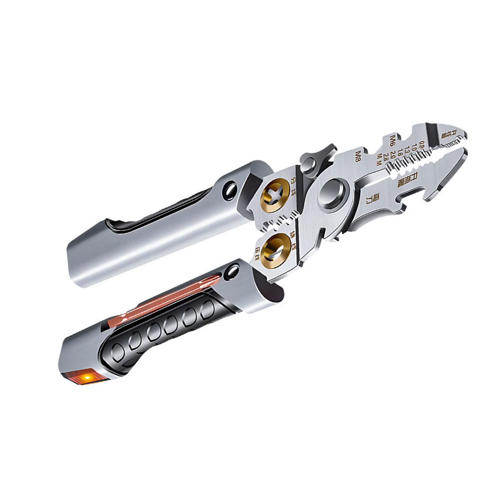 

Wire Strippers with Electricity Measurement Function 21 in 1 Wire Stripping Pliers for Cutting Pulling Wires Scissors 1