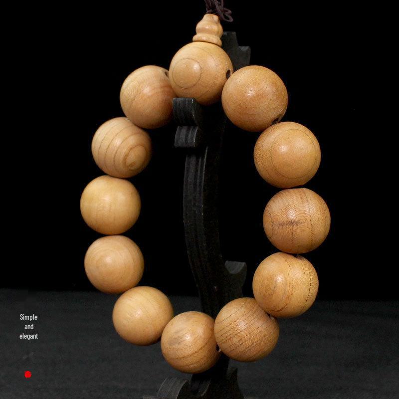 Браслет з буддійських намистин персикового дерева: 108 намистин Культурний та мистецький аксесуар