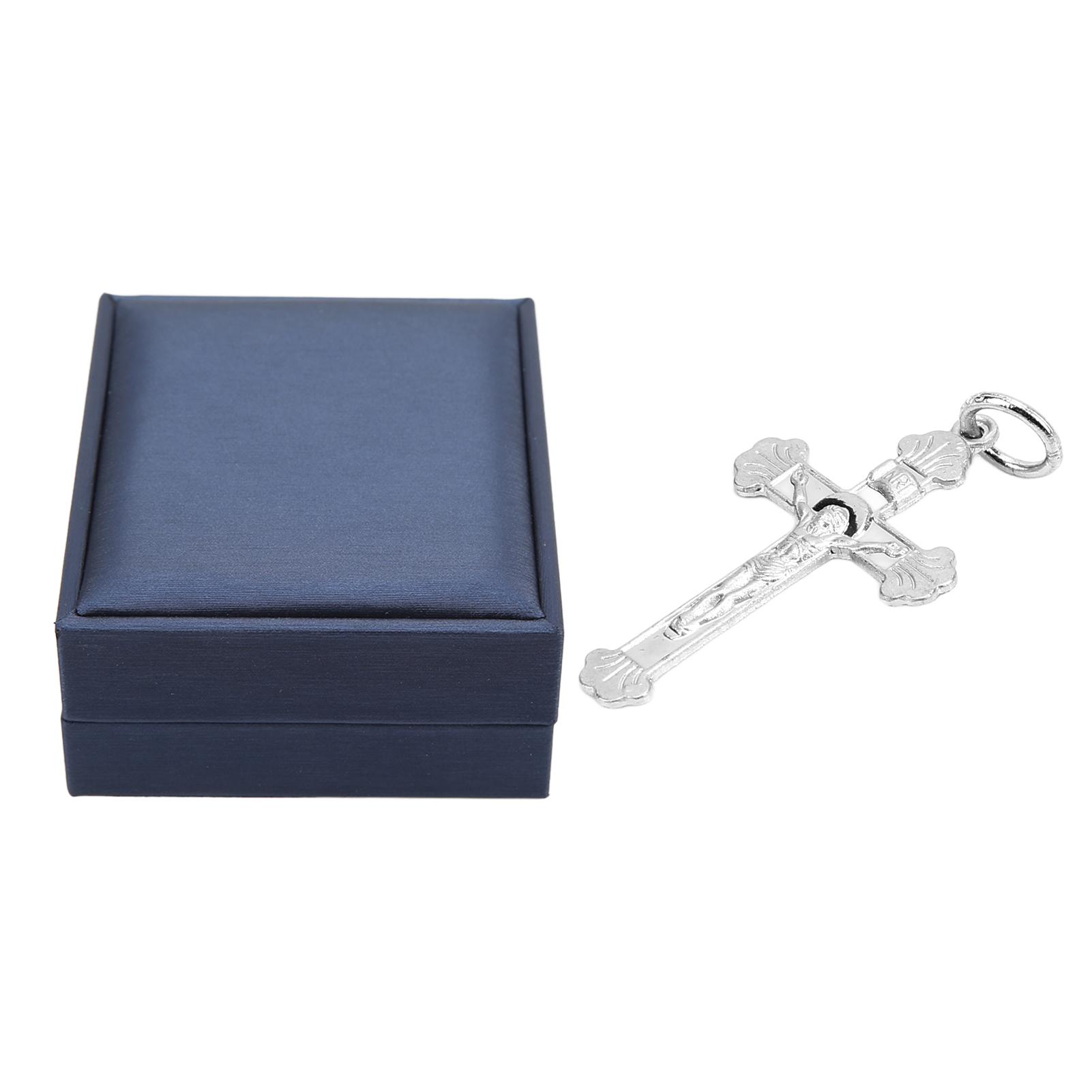 

Ожерелье с распятием, изысканное серебро 925 пробы, мужское и женское ожерелье с крестом Иисуса, кулон, подарок