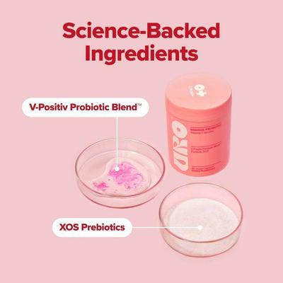 O Positiv URO Women Vaginal Probiotics 60 Count, Prebiotics & Lactobacillus Blend, Daily Internal Flora Care
