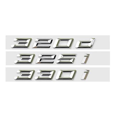 3D ABS Chrome Car Letters Rear Trunk Emblem Badge Sticker For BMW Lettering G20 316i 320i 320d 325i 330i 2020 2021 Accessories Tv2
