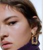 2022 Fashion Jewelry Personalized Exaggerated Hoop Earring Oversized Custom Statement Design Oval Memory Geometric Drop Earring