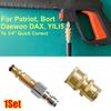 1Set Brass Pressure Washer Quick Connector Anti Tangle Adapter  for Hose and Water Torch Connection