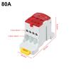 Multi Current DIN Rail Terminal Block Connector for Power Wiring Red
