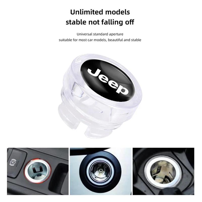 Do samochodu Jeep Osłona zapalniczki samochodowej Nakładka przeciwpyłowa Akcesoria dekoracyjne Do Jeep Grand Cherokee Wrangler JK Gladiator Compass Re
