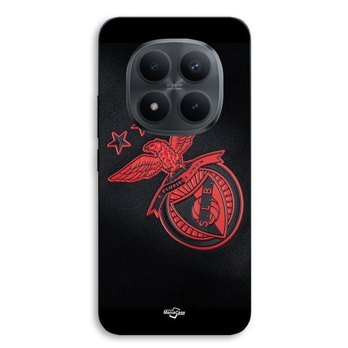 Coque téléphone - MANIACASE - Xiaomi Redmi Note 15 Pro 5G - Silicone TPU - SCP Benfica (fond noir) - Protection