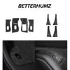 Betterhumz for Tesla Model 3 Model Y Door Lock Button Trim Sticker Car Window Control Panel Sticker Decals Interior Accessories