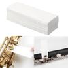 100pcs Woodwind Mouthpiece Pad Cleaning Paper Button Drying Absorbent Cleaner Papers for Sax Flute Clarinet Maintenance