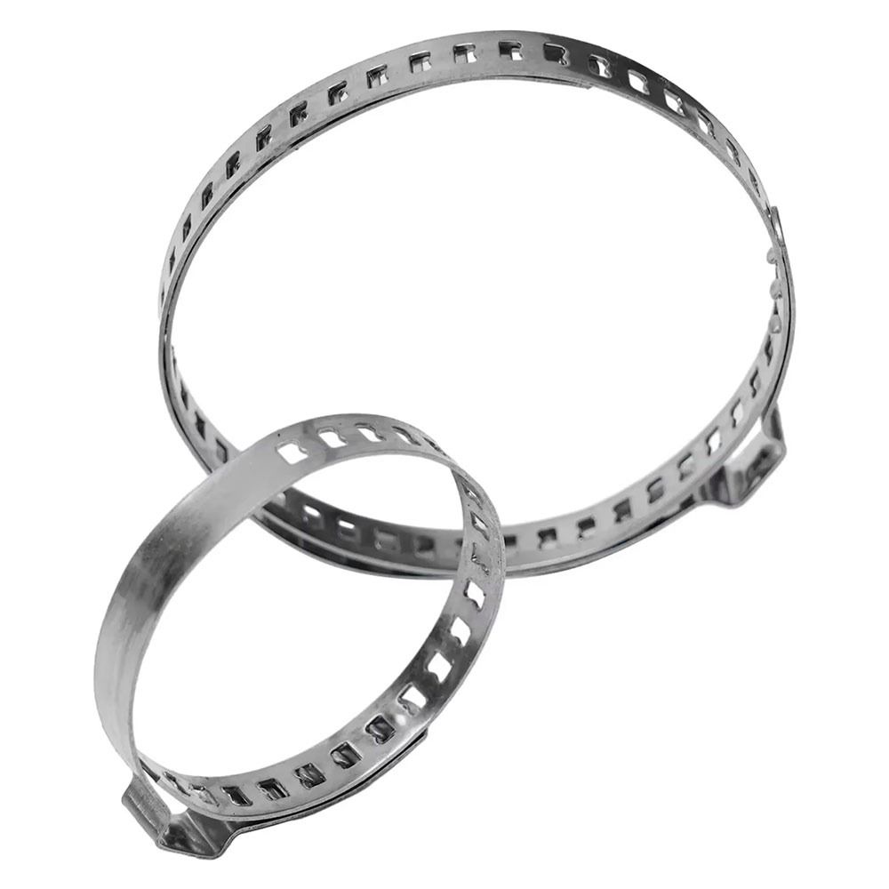 20Pcs Stainless Steel Auto Hoses Clamps Adjustable 20-125mm Car Accessories Cars CV Boots Clamps