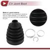 1 Set CV Joint Boot Kit for Toyota Sienna 2011-2015 for Lexus ES350 2007-2010 Outer Constant Velocity Joint Boot W/Clamps No.044280W060 Black Rubber