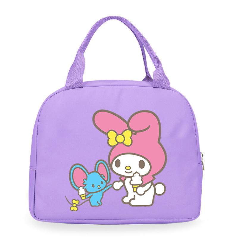 Melody cute cartoon print student lunch bag high value work commute leisure handbag
