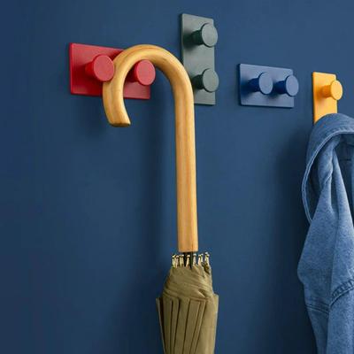 4 Teile/satz Aufhänger Haken Wand Selbstklebende Schlüssel Mantel Halter Wohnzimmer Bad Haken Hängen Kunststoff Organizer