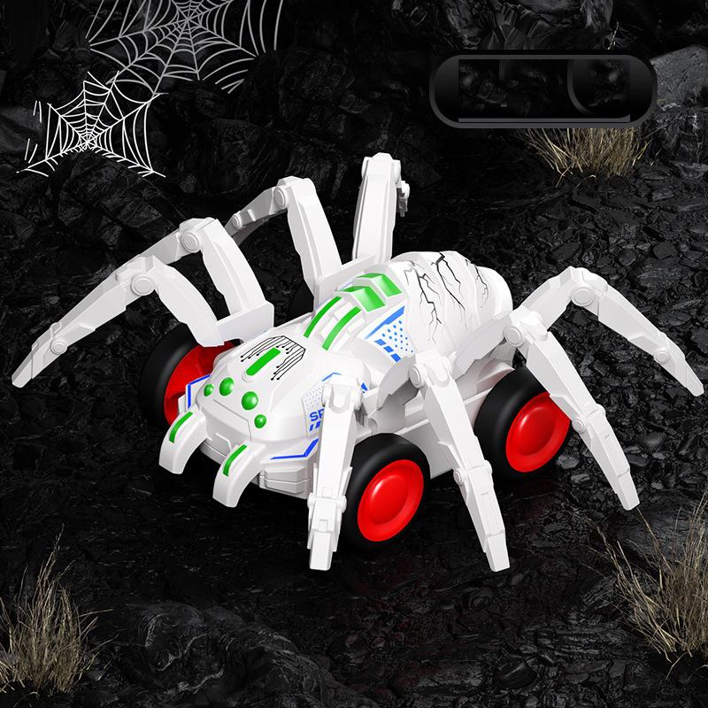 

Creative Spider Vehicle Crawling Simulation Animal Inertia Car Spider Gog Cat Toys Interactive Training Pet Products белый