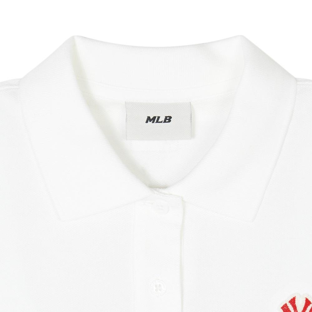 New MLB Polo Shirts Women's White 3FPQH0243-50WHS