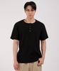 Dibellobeu Basic Henley Neck Waffle Short Sleeve T-Shirt_Black