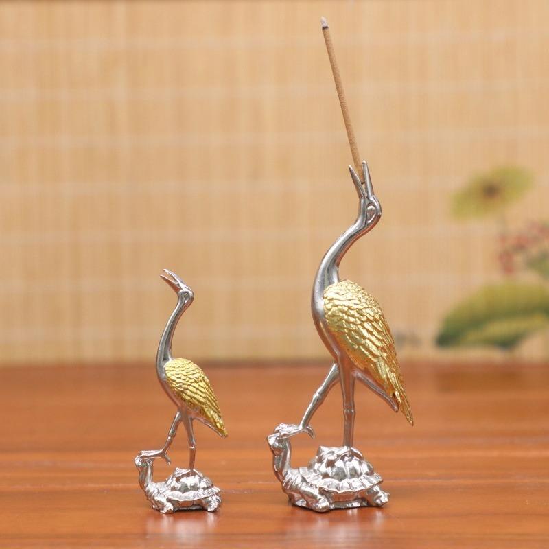 

Дзен Черепаха и Журавль Подставка для благовоний Бытовая аромалампа Миниатюрное украшение для чайной церемонии Подставки для сандаловых палочек Small