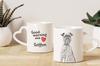 Griffon Bruxellois, Brussels Griffon – Cup with a dog, adorable cup with a heart-shaped handle | Art-Dog