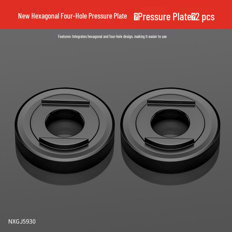 100-Piece Angle Grinder Set: Stainless Steel Hex 4-Hole Plates, Polisher Upper & Lower Nuts, Screws