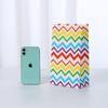 Spot Rainbow Striped Candy Bag - Colorful Party Decoration Gift Bag for Baking, Handleless Kraft Paper