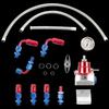 Car Universal EFI Fuel Pressure Regulator for 7MGTE MKIII with Hose Line Oil 100psi Gauge Universal Adjustable FPR AN6 Fitting