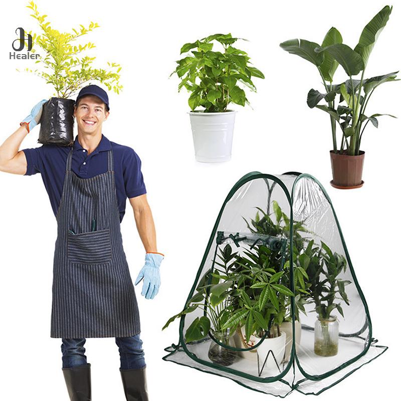 Plant Greenhouse Tent Clear PVC Foldable Pop Up Greenhouse Plant Tent Flexible Multifunctional Plant Tent For Indoor Outdoor