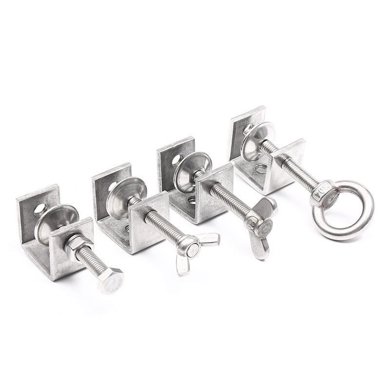 304 Stainless Steel U-Clamp Tiger Clamp with Hand-Tightened Eyebolt