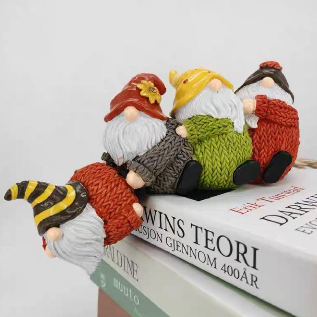 1Pc Resin Gnome Santa Claus Crafts Creative Micro Desktop Ornaments Gardening