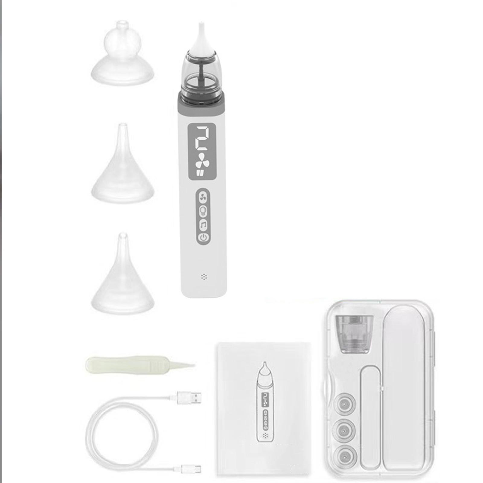 

Baby electric nasal aspirator for clearing stuffy nose for newborn children blue