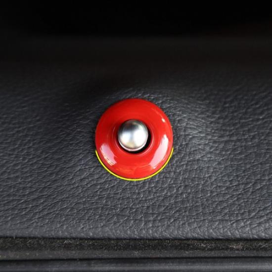 2x Innen Türschloss Riegel Ring Verkleidung für Dodge Challenger 2014+ Zubehör Rot