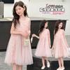 Girls' summer dress 2026 new style children's stylish sleeveless mesh princess dress girls' summer dress fluffy skirt