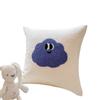 Modern Washable Cream Style Embroidery Pillow Cover Cute Cartoon Pattern Soft Comfortable Square Decorative Cushion Cover