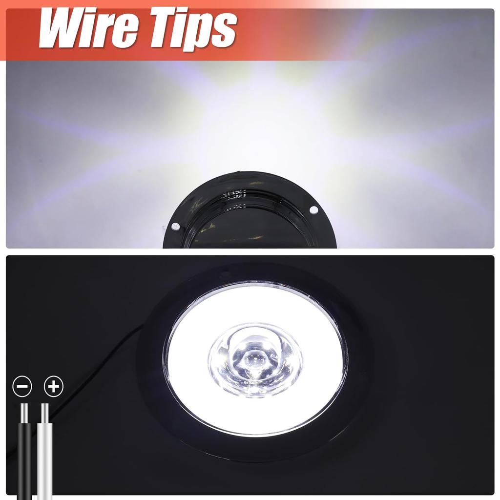 Ygmylandbb LKW Rückleuchte LED 24V Anhänger Rücklicht Rundes Rücklicht Wasserdicht