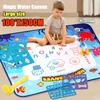 150X100Cm Magic Water Canvas Graffiti Drawing Board Repeatedly Doodle Water Painting Carpet  Reusable Drawing Mat Kids Toy Gift