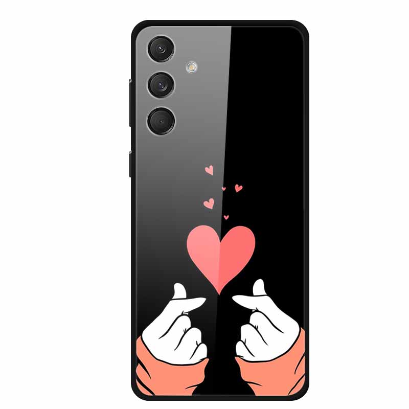 Tempered Glass Phone Cases for Samsung A16 Cases Space Print Hard Back Covers for Samsung Galaxy A16 4G 5G Shells Coque A16 2024