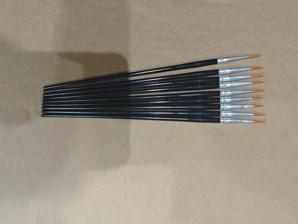 Children's Watercolor Brush Set with Acrylic, Oil Painting, and Hook Pens. Includes Nylon and Plastic Brushes with Flat and Row Pen Heads.