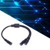 DC5521 Y Splitter Power Cable 5.5mmx2.1mm 1 Female to 2 Male  for LED Lights Power Extension Cable 30cm/11.81in