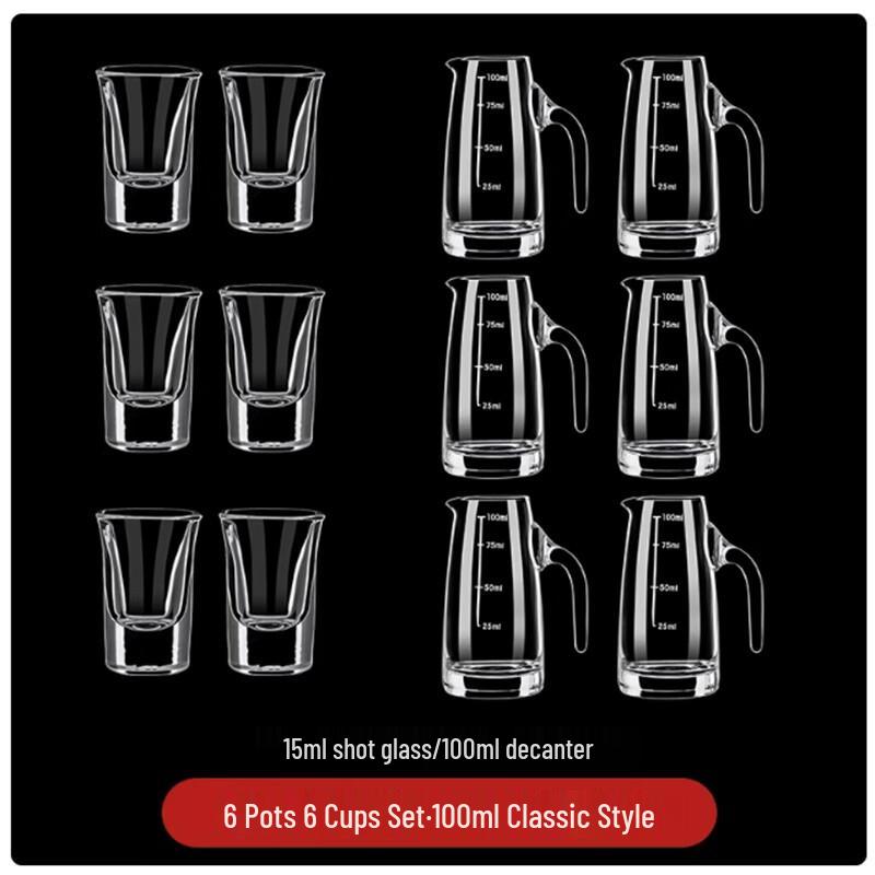 Langxi Glass Baijiu Decanter & 24-Piece Cup Set