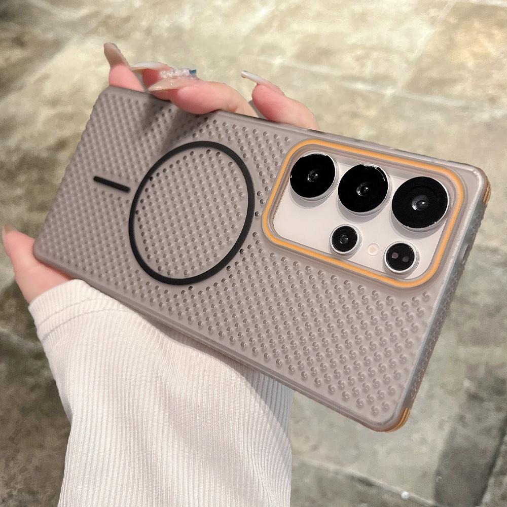 Heat Dissipation Ultra-Thin Magnetic Case for Samsung Galaxy S25 S24 Plus Ultra S25Plus S25Plus Shockproof PC forMagsafe Cover