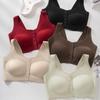 Front-Closure Seamless Lift Bra for Women: Soft, Supportive, Anti-Sagging, No Underwire, Comfortable Thin Cups
