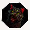 1pc Zombie Cat Automatic Umbrella High Quality Canopy, Portable Folding Umbrella with, Ideal Gift for - Travel, Everyday, Formal Events, Stylish Acces