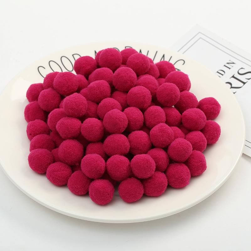 

1,5 см 60 шт. Высокоэластичные полиэстеровые помпоны для изготовления украшений и поделок своими руками