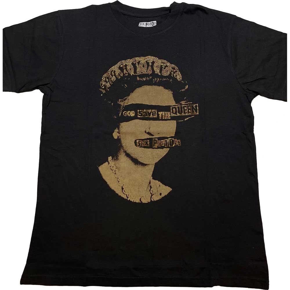 Sex Pistols - God Save The Queen-Diamante - Black T-shirt XXXL