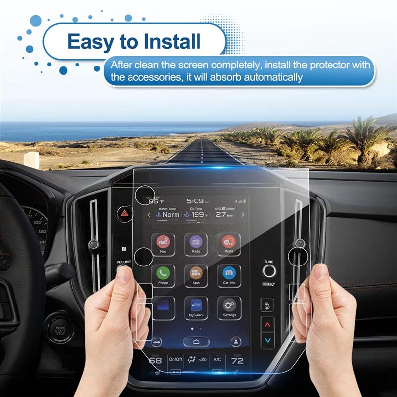 For Subaru WRX - Screen Protector, Tempered Glass Multimedia Display Touch Screen Protective Film Accessories-A87Q